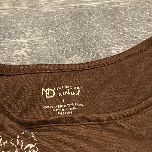 ⭐️LAST CHANCE⭐️ New Directions Weekend Asymmetrical Dress Shirt Size Large - Picture 4 of 6